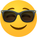 Smiling face with sunglasses emoji emoji