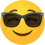 Smiling face with sunglasses emoji emoji