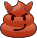 smiling imp (poop) emoji