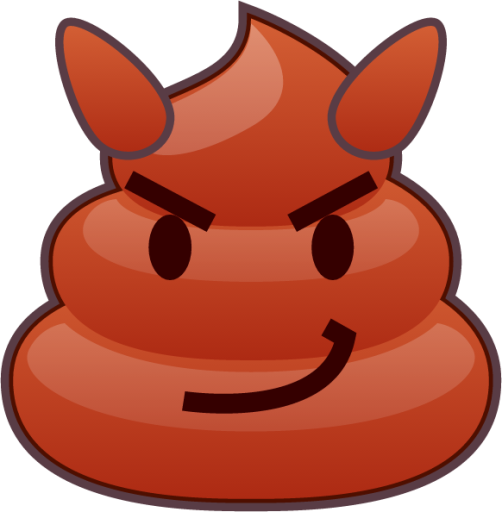 smiling imp (poop) emoji