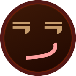 smirk (black) emoji