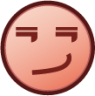 smirk (plain) emoji