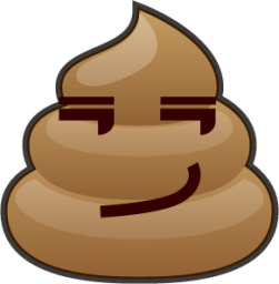 smirk (poop) emoji