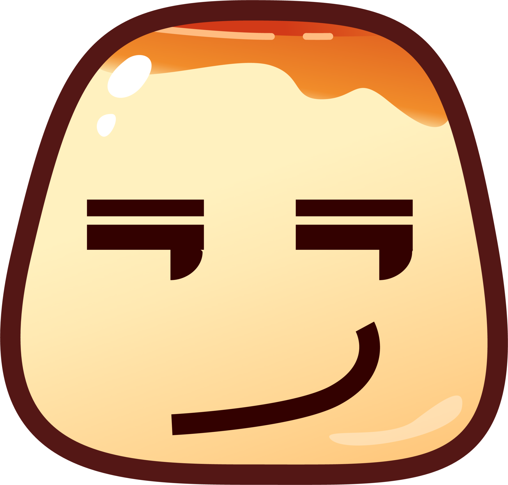 smirk (pudding) emoji