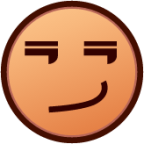 smirk (yellow) emoji