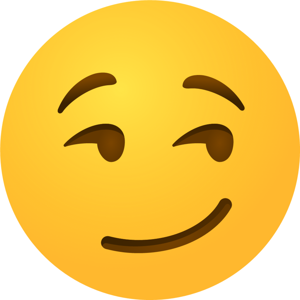 Smirking face emoji emoji