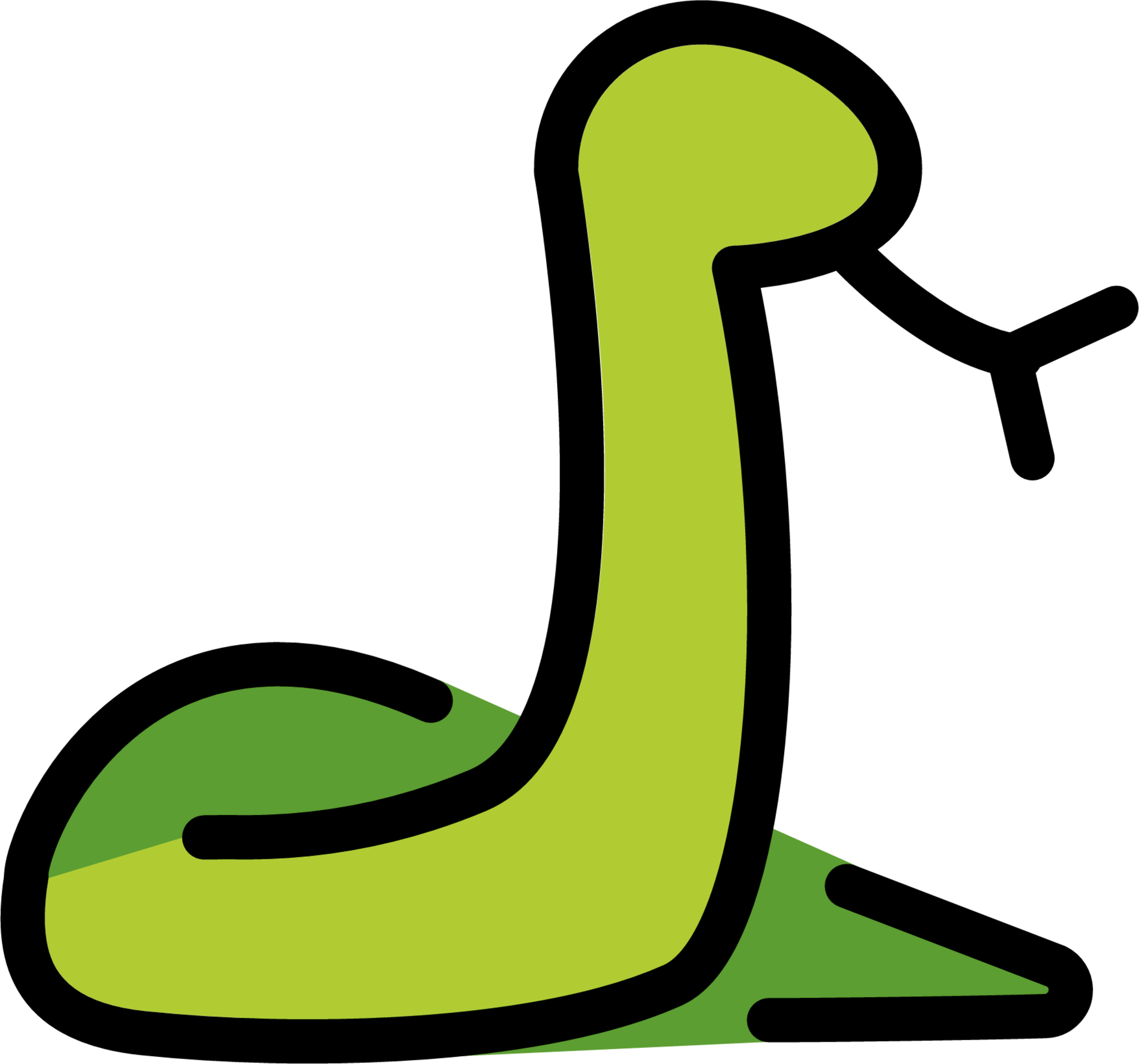 black 2 4 snake emoji