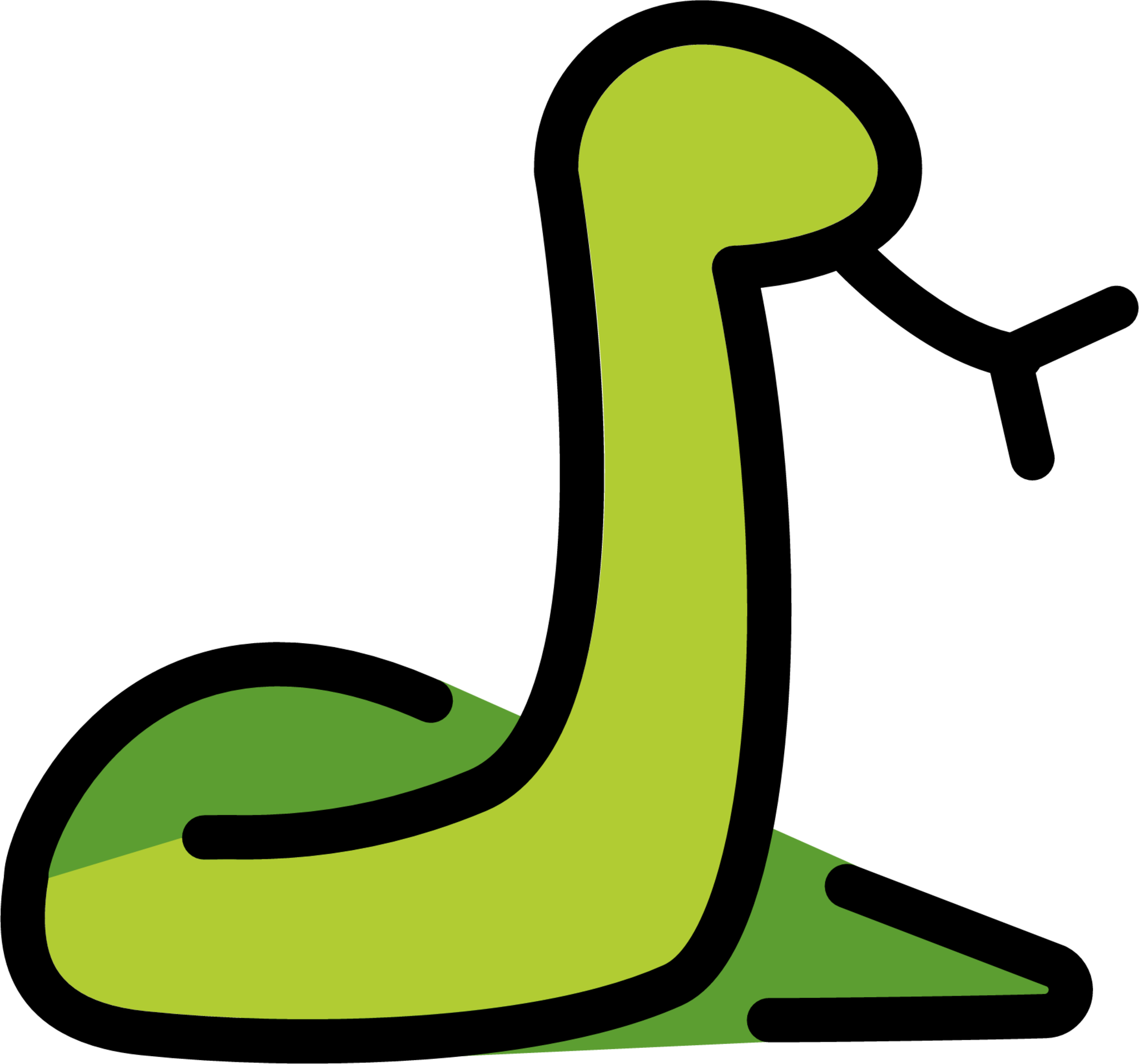 Open - Google Snake Emoji, png, transparent png