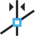 snap grid guide intersections icon