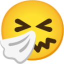sneezing face emoji