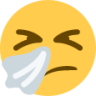 sneezing face emoji