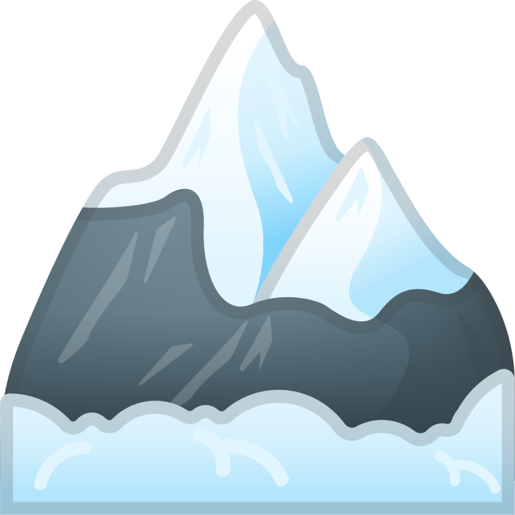 snow-capped mountain emoji