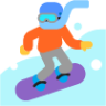 snowboarder default emoji