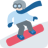 snowboarder: light skin tone emoji
