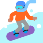 snowboarder medium emoji