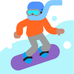 snowboarder medium emoji