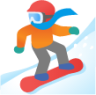 snowboarder: medium skin tone emoji