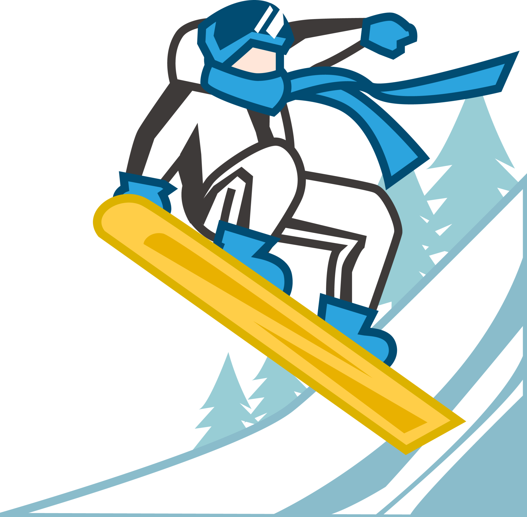 snowboarder (white) emoji
