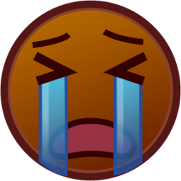 sob (brown) emoji