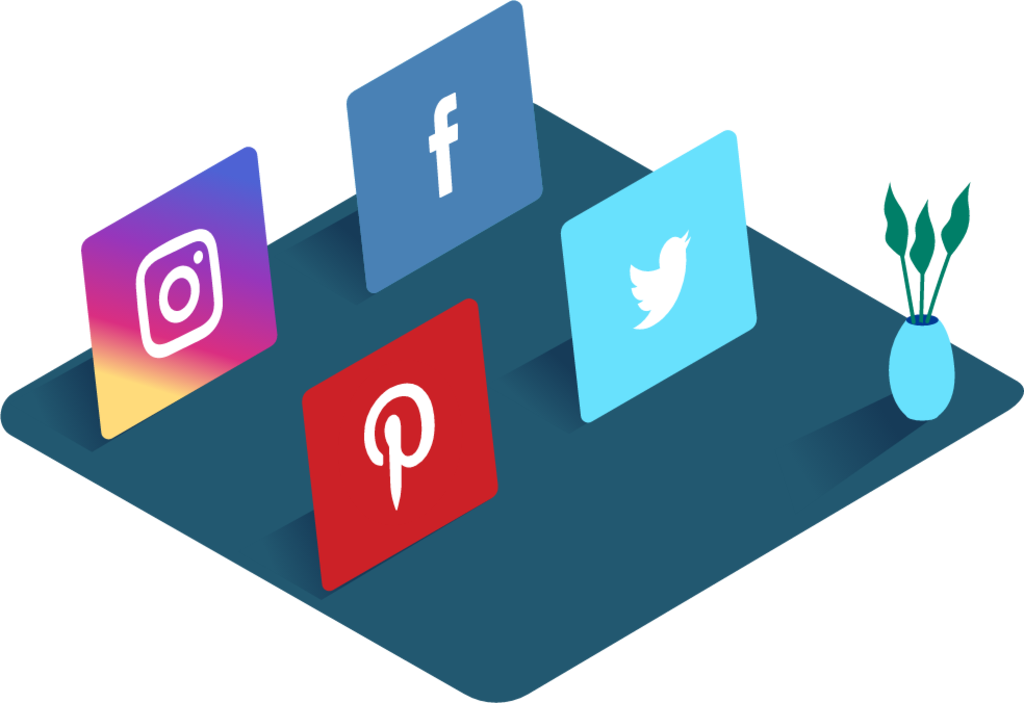 social media illustration free download