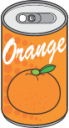 soda can orange icon