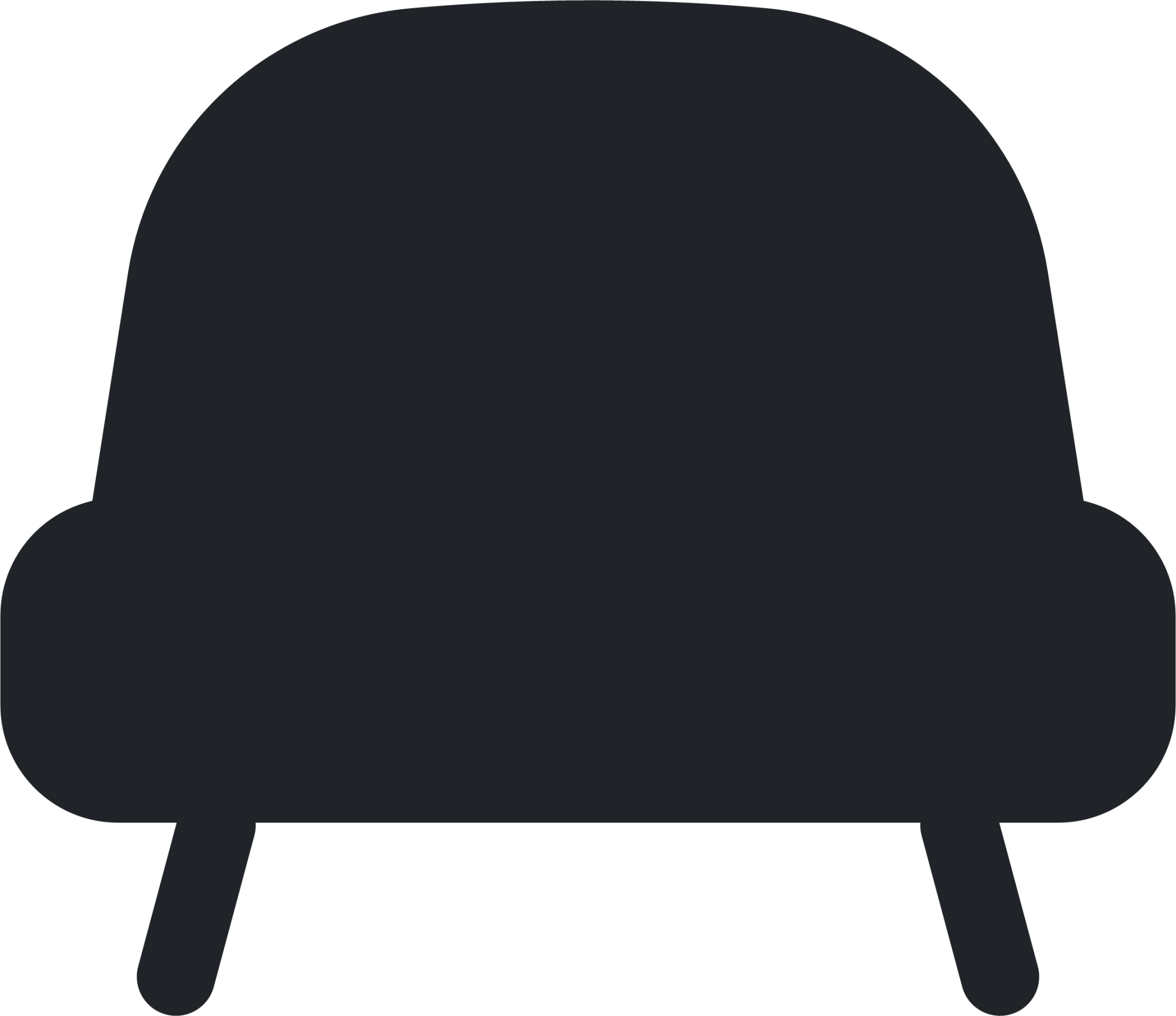 sofa (rounded filled) icon