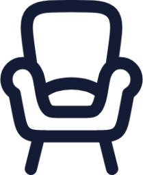 sofa single icon