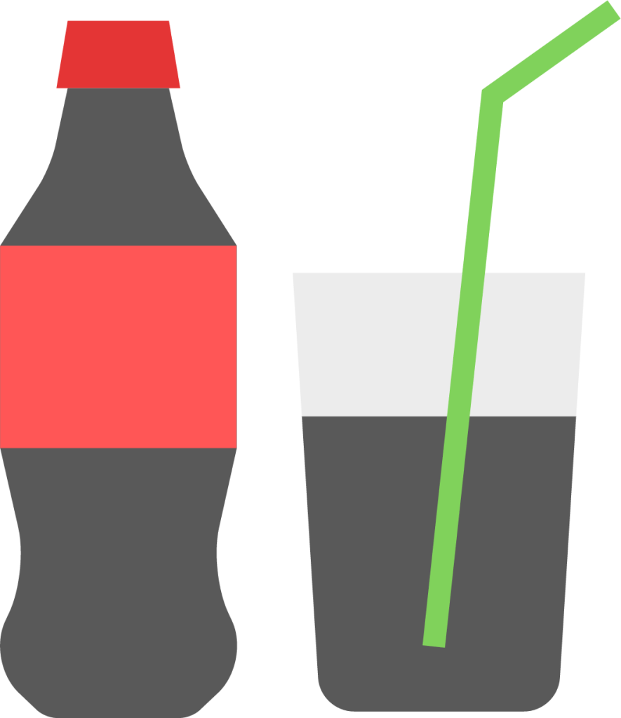 soft drink coke cola straw up icon