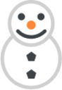 solid snowman emoji
