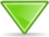 sort down green icon