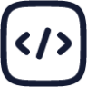 source code square icon