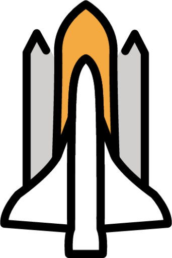 space shuttle emoji