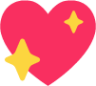 sparkling heart emoji