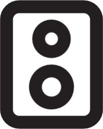 speaker outline icon