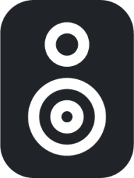 speaker (rounded filled) icon