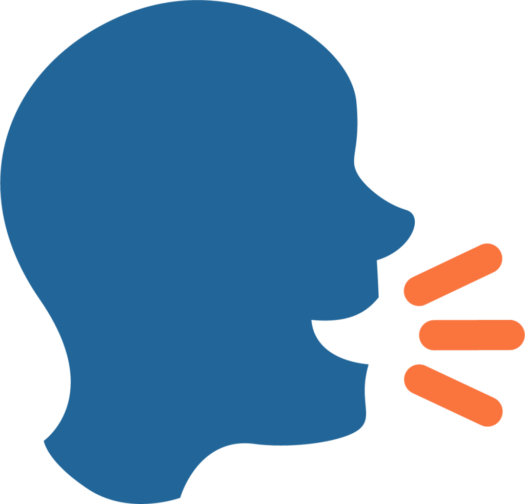 speaking head in silhouette emoji