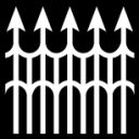 spiked fence icon