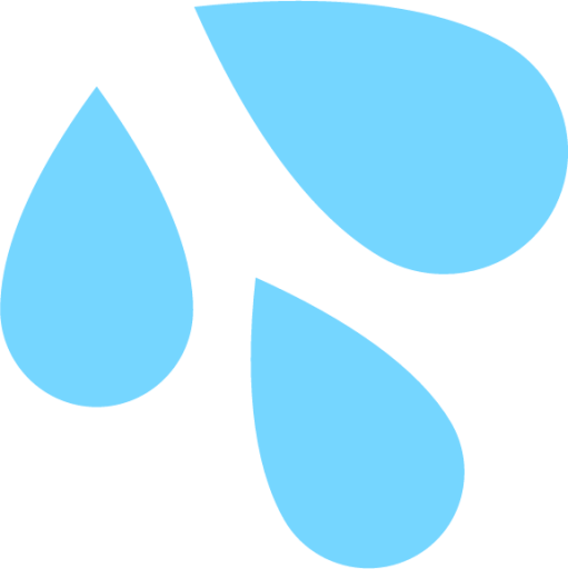 splashing sweat symbol emoji