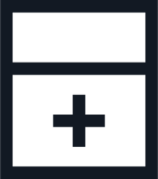 split horizontal icon