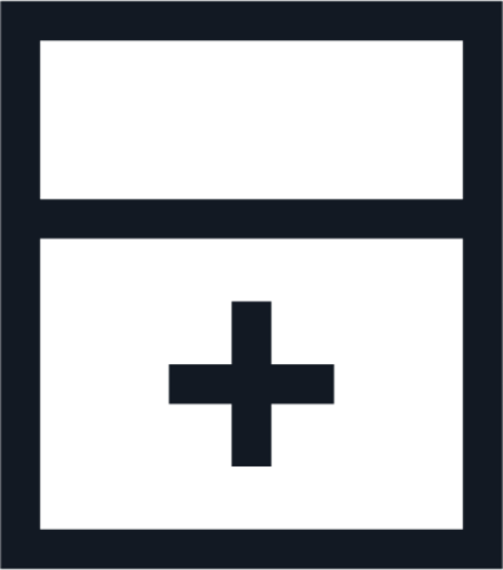 split horizontal icon