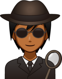 spy (brown) emoji