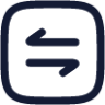 square arrow data transfer horizontal icon