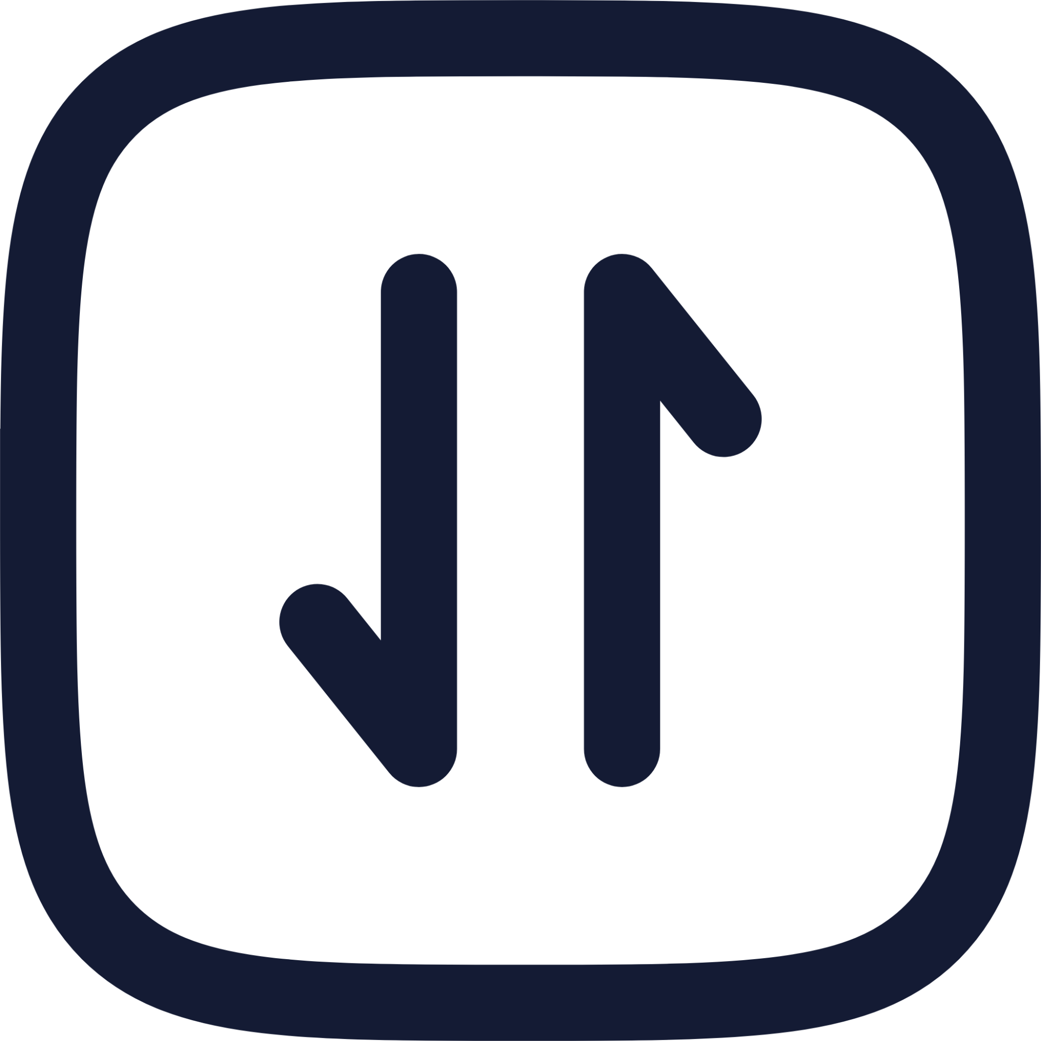square arrow data transfer vertical icon