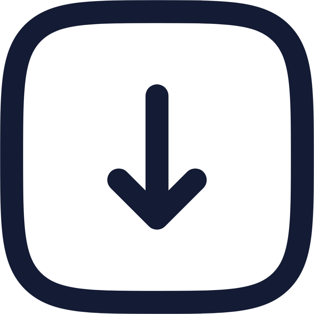 square arrow down icon