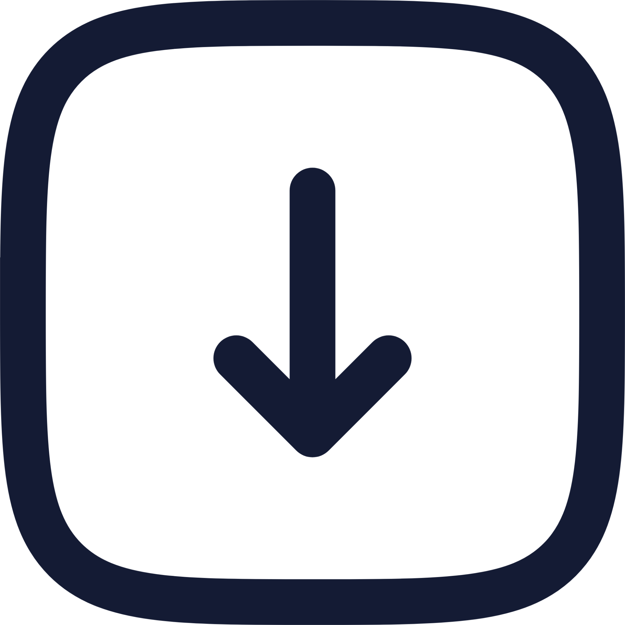 square arrow down icon