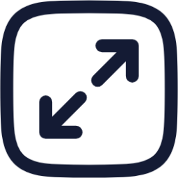 square arrow expand icon
