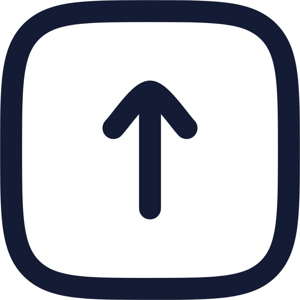 square arrow up icon