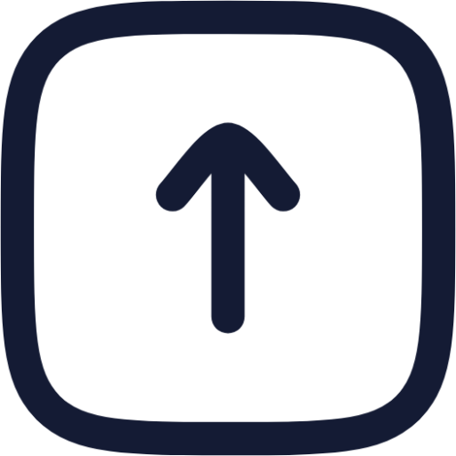 square arrow up icon