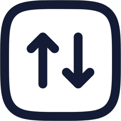 square arrow up down icon