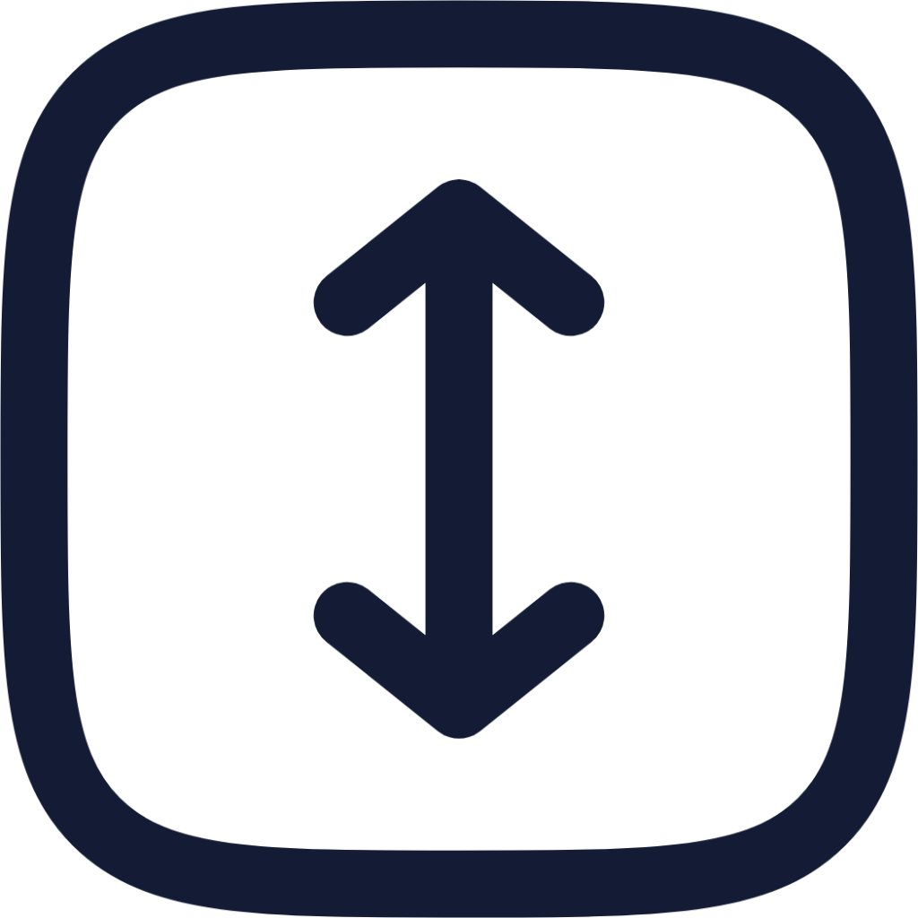 square arrow vertical icon